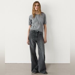 Massimo Dutti High Rise Flare Jeans